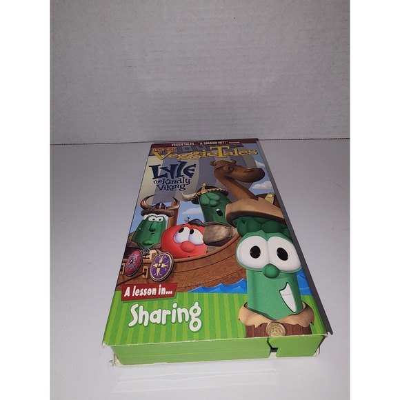 VeggieTales VHS Lyle the Kindly Viking A Lesson in Sharing Movie - Picture 1 of 6